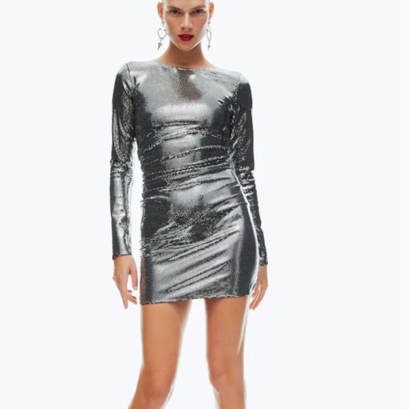 H&M Sequined Bodycon Dress - Size M - Picture 1 of 12